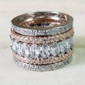 Silvery and rose gold