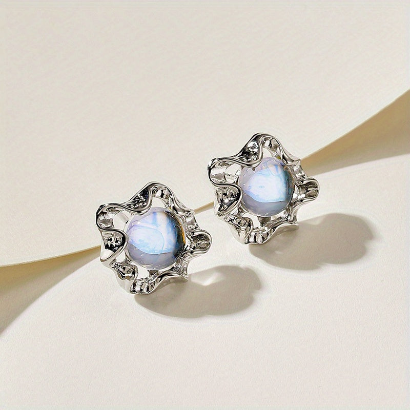 Annette moonstone earrings