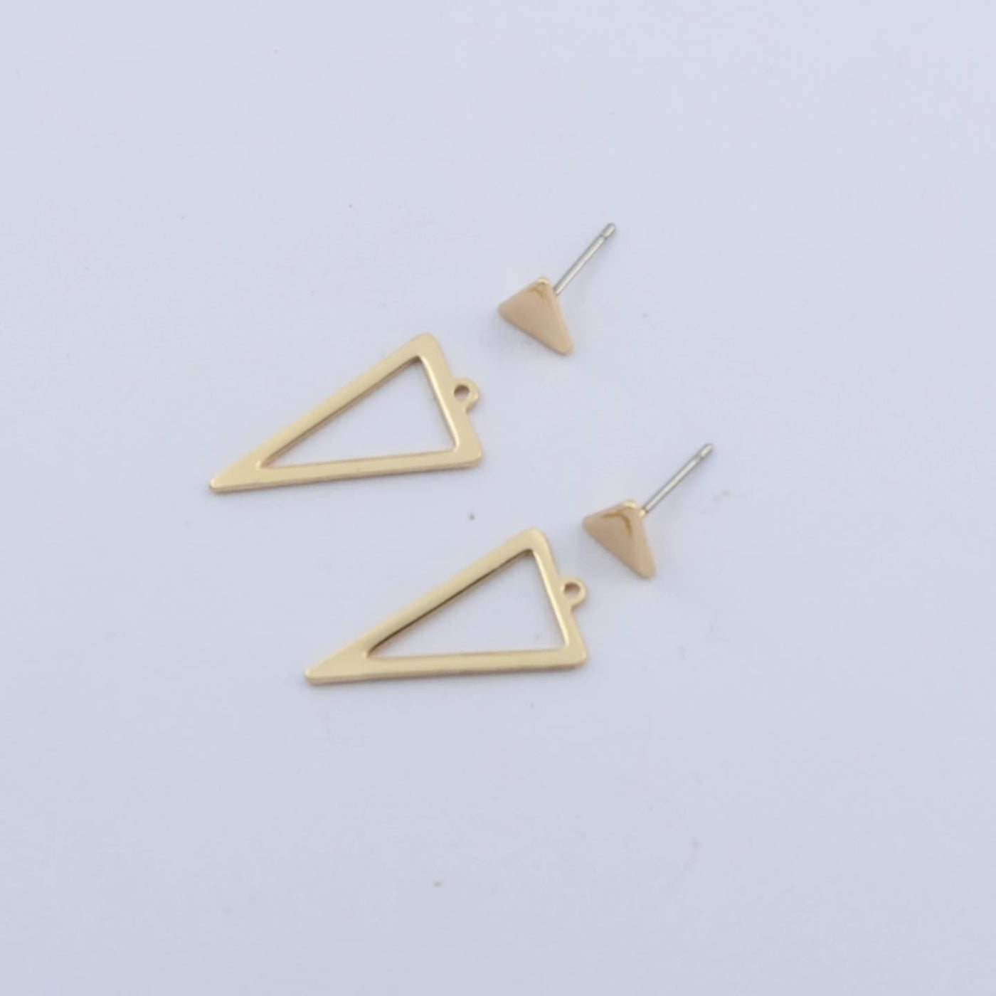 Modern Style Minimalist Triangle Drop Earrings