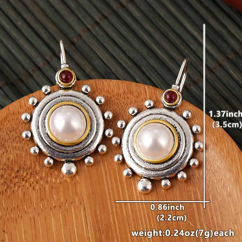 Vintage Pearl Statement Stud Earrings