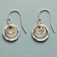 Vintage Bohemian Style Layered Disc Drop Earrings