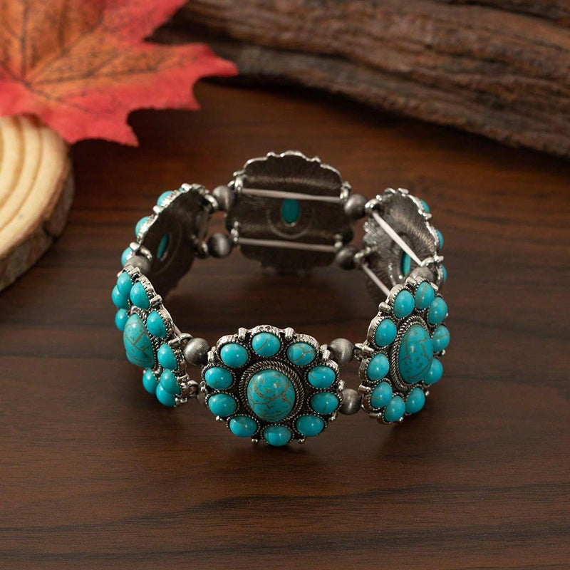 Elegant Vintage Ethnic Turquoise Bracelet