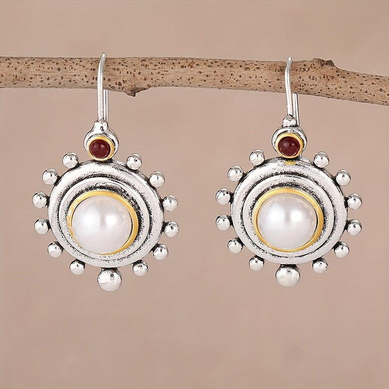 Vintage Pearl Statement Stud Earrings