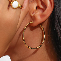 Alice Bamboo Earrings Gold