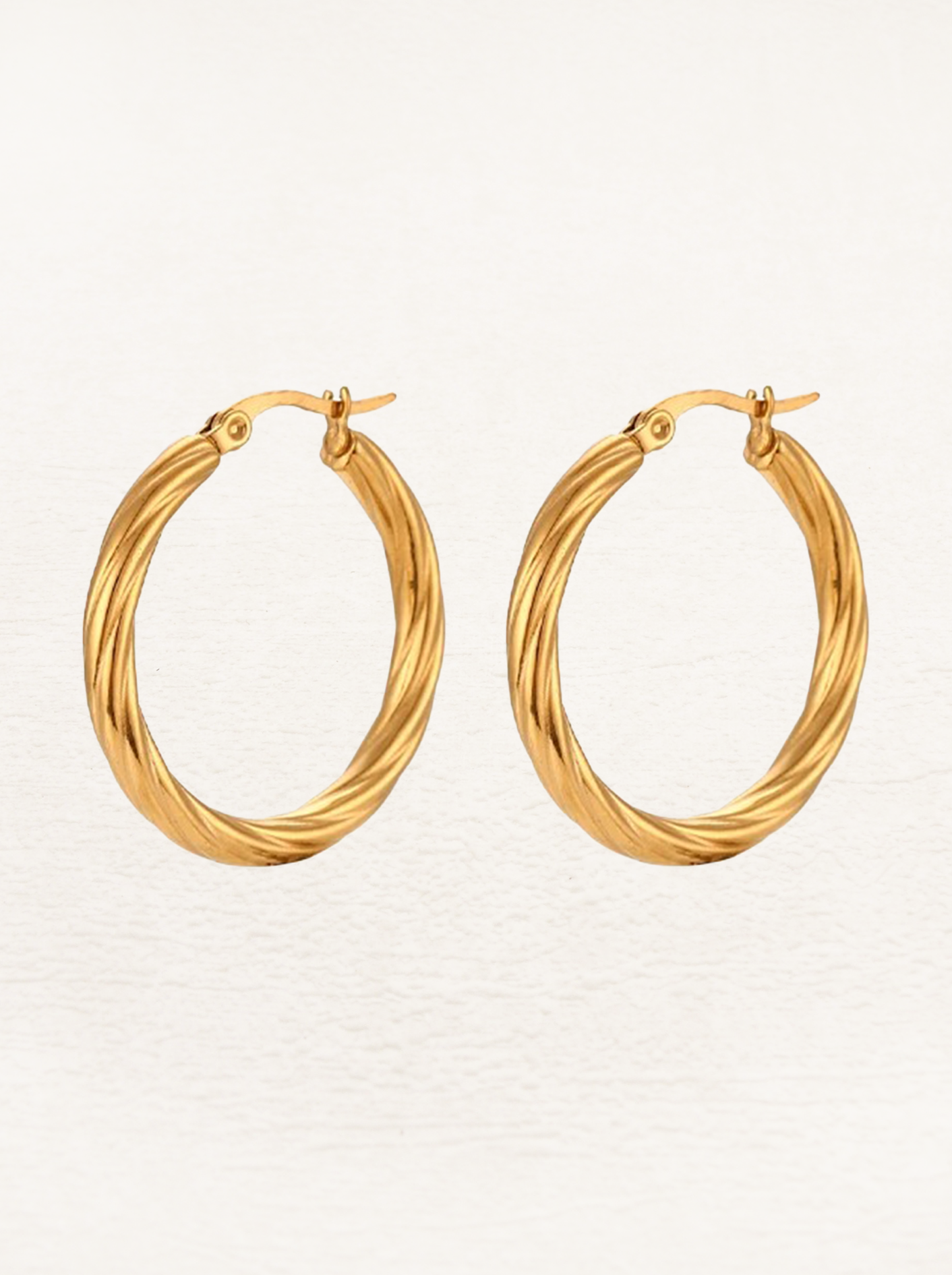 Blake Twisted Earrings Gold