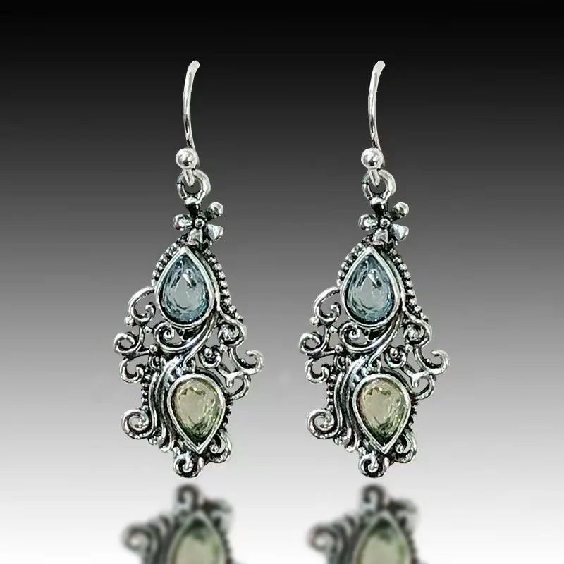 Vintage Filigree Teardrop Earrings