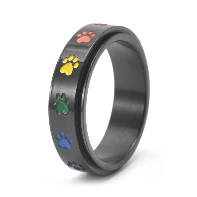 Rotating paw stress ring