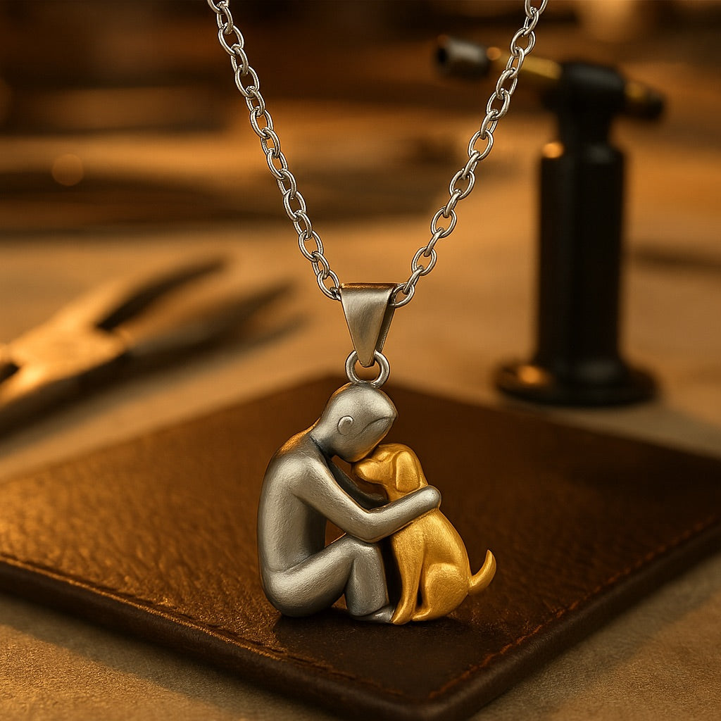 Hug pendant necklace