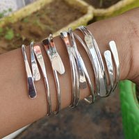 Vintage Bohemian Style Wide Cuff Stackable Bracelet