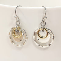 Vintage Bohemian Style Layered Disc Drop Earrings
