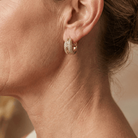 Gold Plated Bohemian Turquoise Bead Earrings