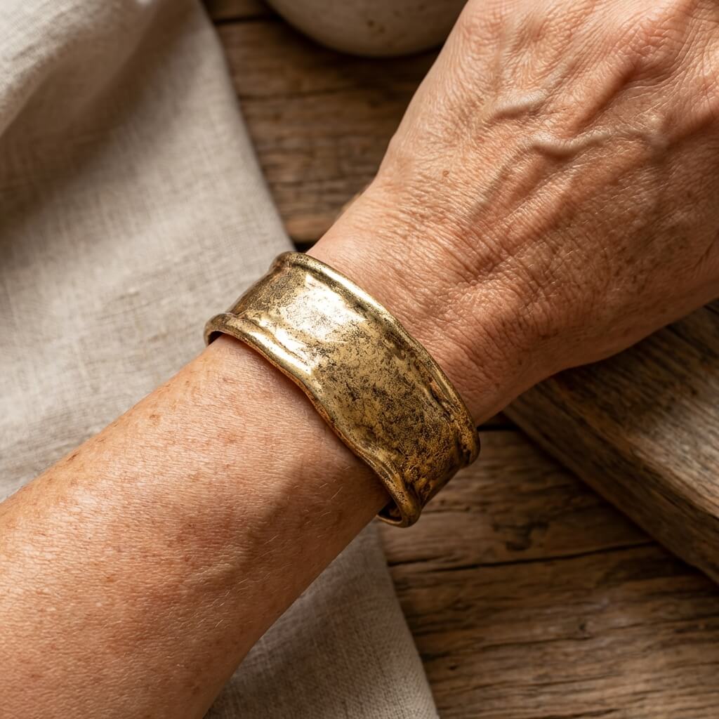 Vintage Style Minimalist Adjustable Zinc Alloy Open Bracelet