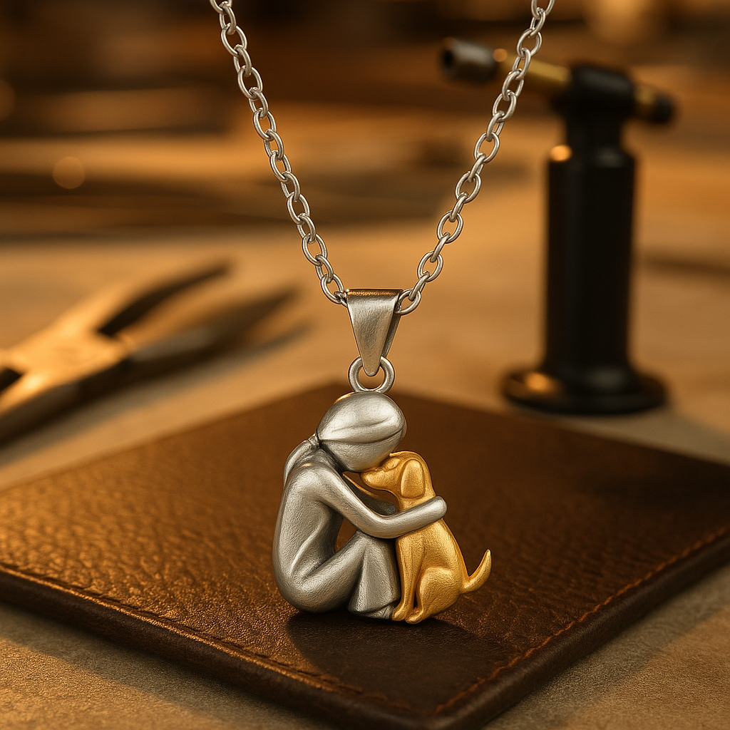 Hug pendant necklace