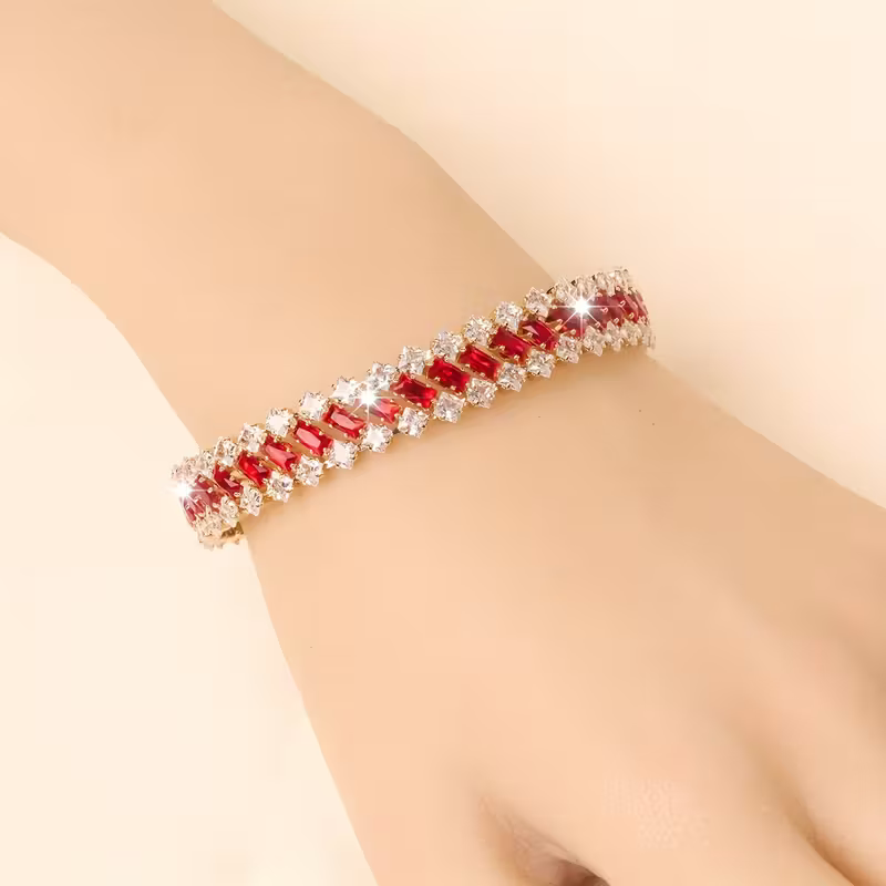 Ruby Lattice Bracelet