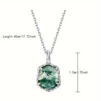 Moss Agate Crystal Necklace