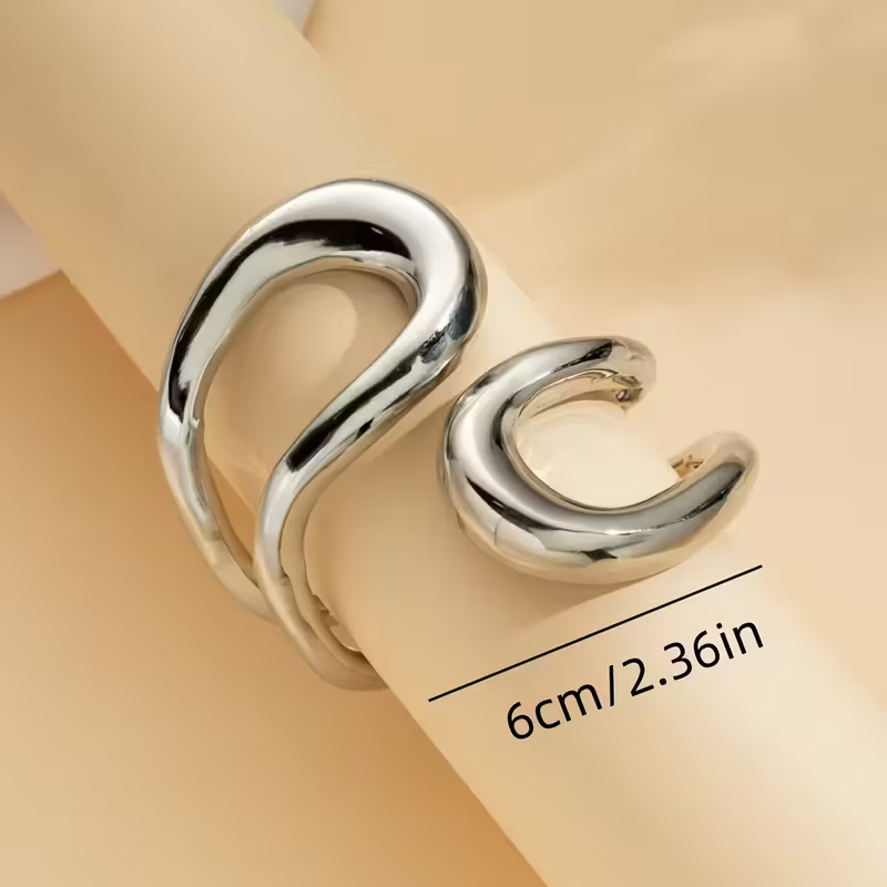 Minimal Golden Cuff Bracelet